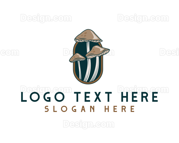 Mushroom Fungi Nature Logo