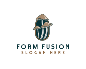 Mushroom Fungi Nature logo design