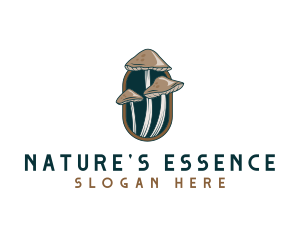 Mushroom Fungi Nature logo design