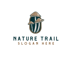 Mushroom Fungi Nature logo design