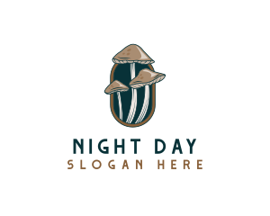 Mushroom Fungi Nature logo design