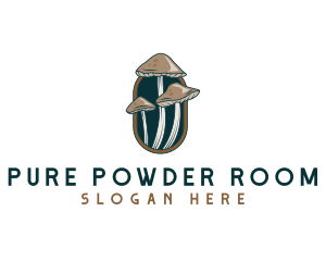 Mushroom Fungi Nature logo design