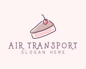 Cherry Cake Dessert logo design