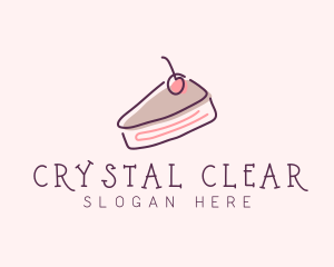 Cherry Cake Dessert logo design