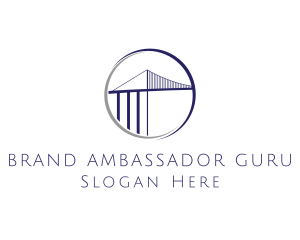 Ambassador Bridge Circle logo design