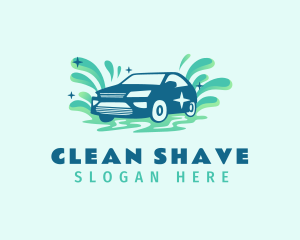 Clean Car Washing logo design