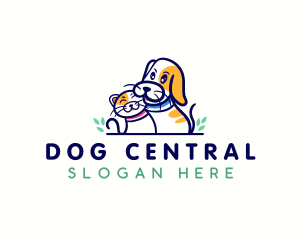 Dog Cat Veterinarian logo design