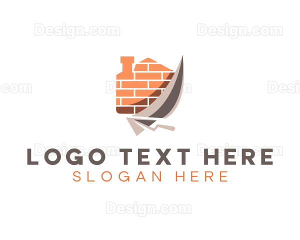 Brick Trowel Masonry Logo