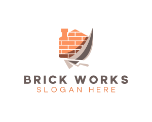 Brick Trowel Masonry logo design