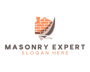 Brick Trowel Masonry logo design