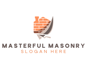 Brick Trowel Masonry logo design