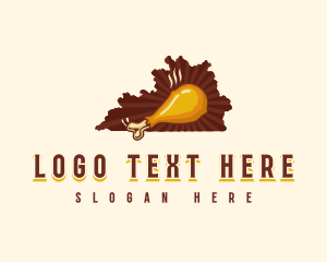 Fried Chicken Kentucky Logo