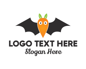 Carrot Bat Cartoon Logo