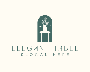 Flower Vase Table logo design