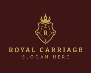 Royalty Crown Shield logo design