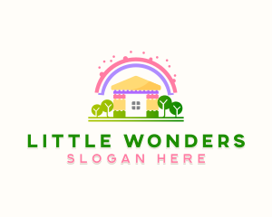 Kindergarten Preschool Learning logo design