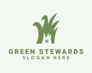 Green House Lawn Care  logo design