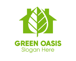 Green Leaf Home logo design