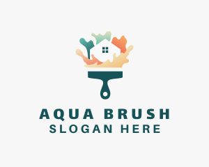 Paintbrush Home Remodeling logo design