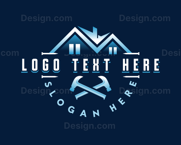 Hammer Construction Builder Logo