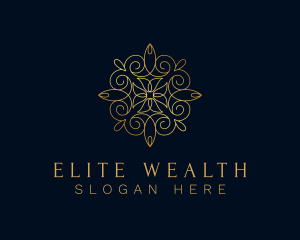 Gold Ornamental Mandala logo design