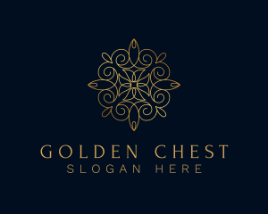 Gold Ornamental Mandala logo design