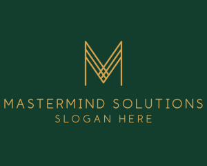 Premium Luxury Letter M Business logo design