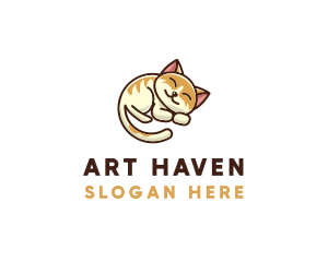 Pet Cat Vet logo design