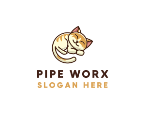 Pet Cat Vet logo design