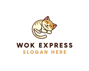 Pet Cat Vet logo design