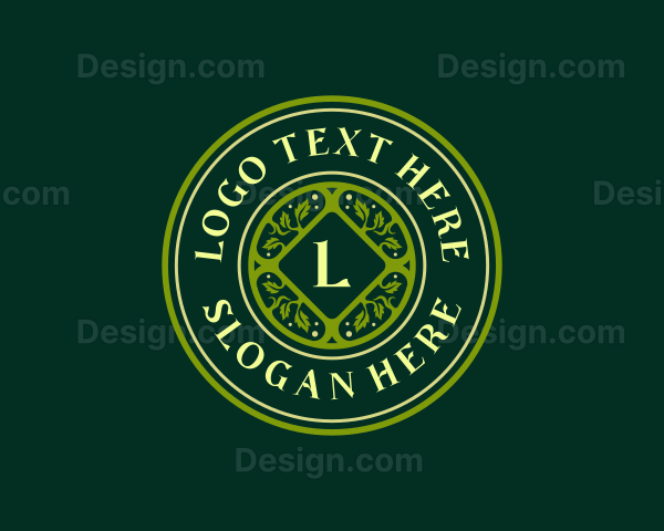 Elegant Vineyard Garden Logo