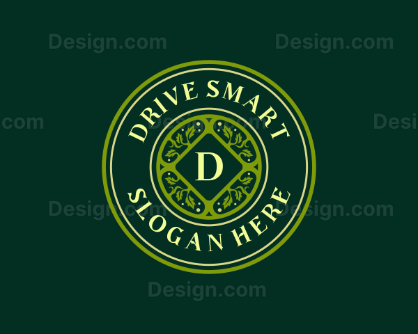 Elegant Vineyard Garden Logo