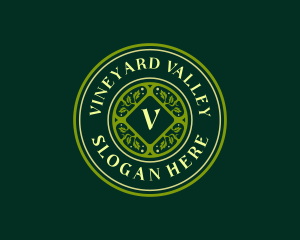 Elegant Vineyard Garden logo design