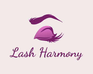 Purple Makeup Eyelashes logo