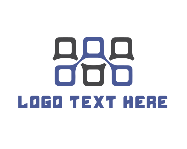 Squares logo example 4