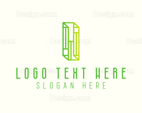 Digital Outline Letter I Logo