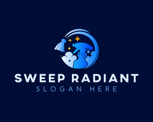 Spray Cleaning Janitorial logo design