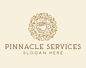 Organic Coffee Cup logo