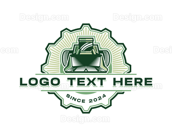 Backhoe Construction Machinery Logo