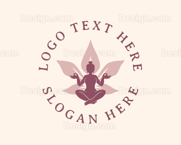 Woman Lotus Wellness Logo