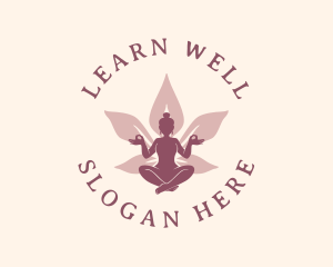 Woman Lotus Wellness logo design