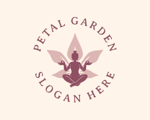 Woman Lotus Wellness logo design