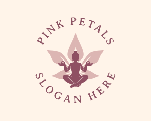 Woman Lotus Wellness logo design