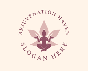 Woman Lotus Wellness logo design