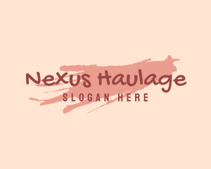 Pink Paint Wordmark Logo