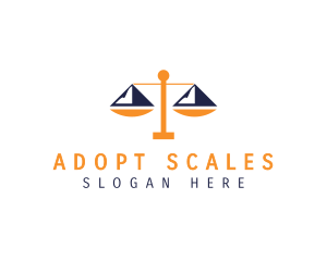 Mountain Scales of Justice logo design