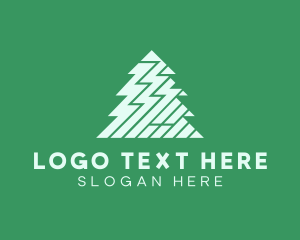 Zigzag Pine Tree logo