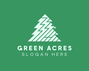 Zigzag Pine Tree logo design