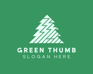 Zigzag Pine Tree logo design