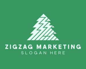 Zigzag Pine Tree logo